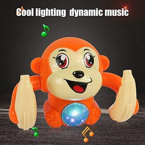 Dancing and Spinning Rolling Doll Tumble Monkey Toy Voice Control Banana Monkey