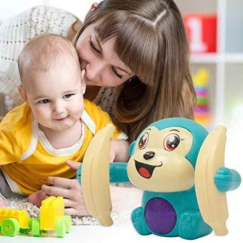 Dancing and Spinning Rolling Doll Tumble Monkey Toy Voice Control Banana Monkey